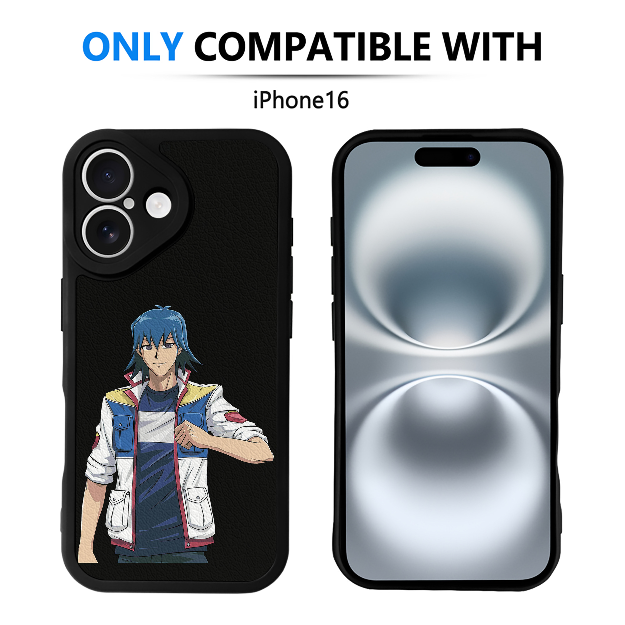 遊☆戯☆王 Yu-Gi-Oh! 【iPhone 16シリーズ対応】シリコンスマホケース（レザー調） 材質：シリコン